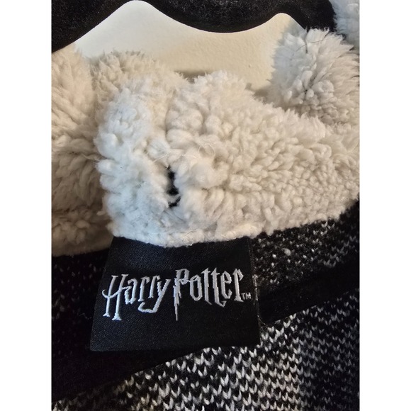 Harry Potter Horcrux Sherpa Cardigan Black & White 3X READ - Picture 4 of 8